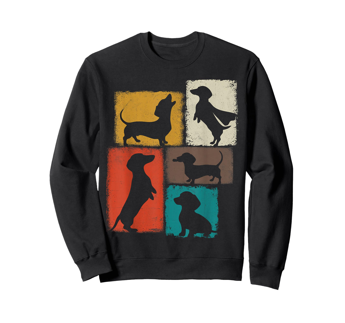 Weenie Vintage Collage Dachshund Dad Mom God Lover T-Shirt