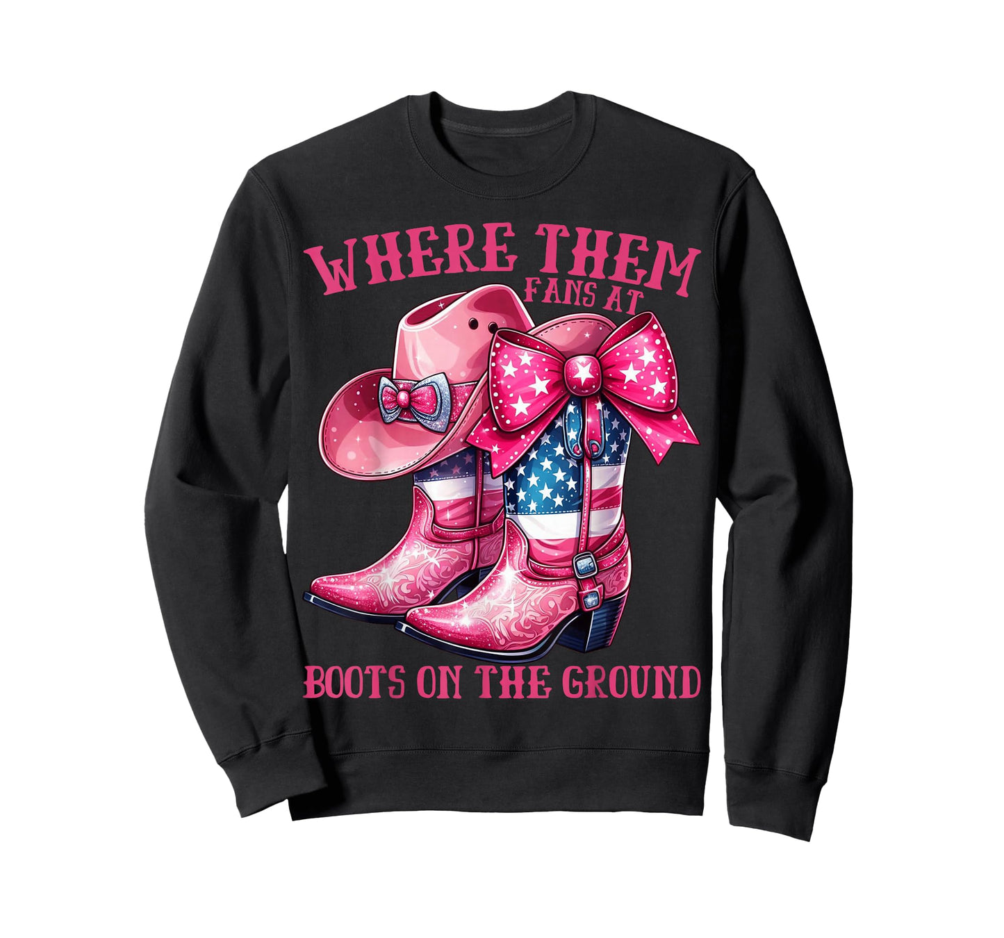 Where Them Fans On Da Ground Cowgirl T-Shirt