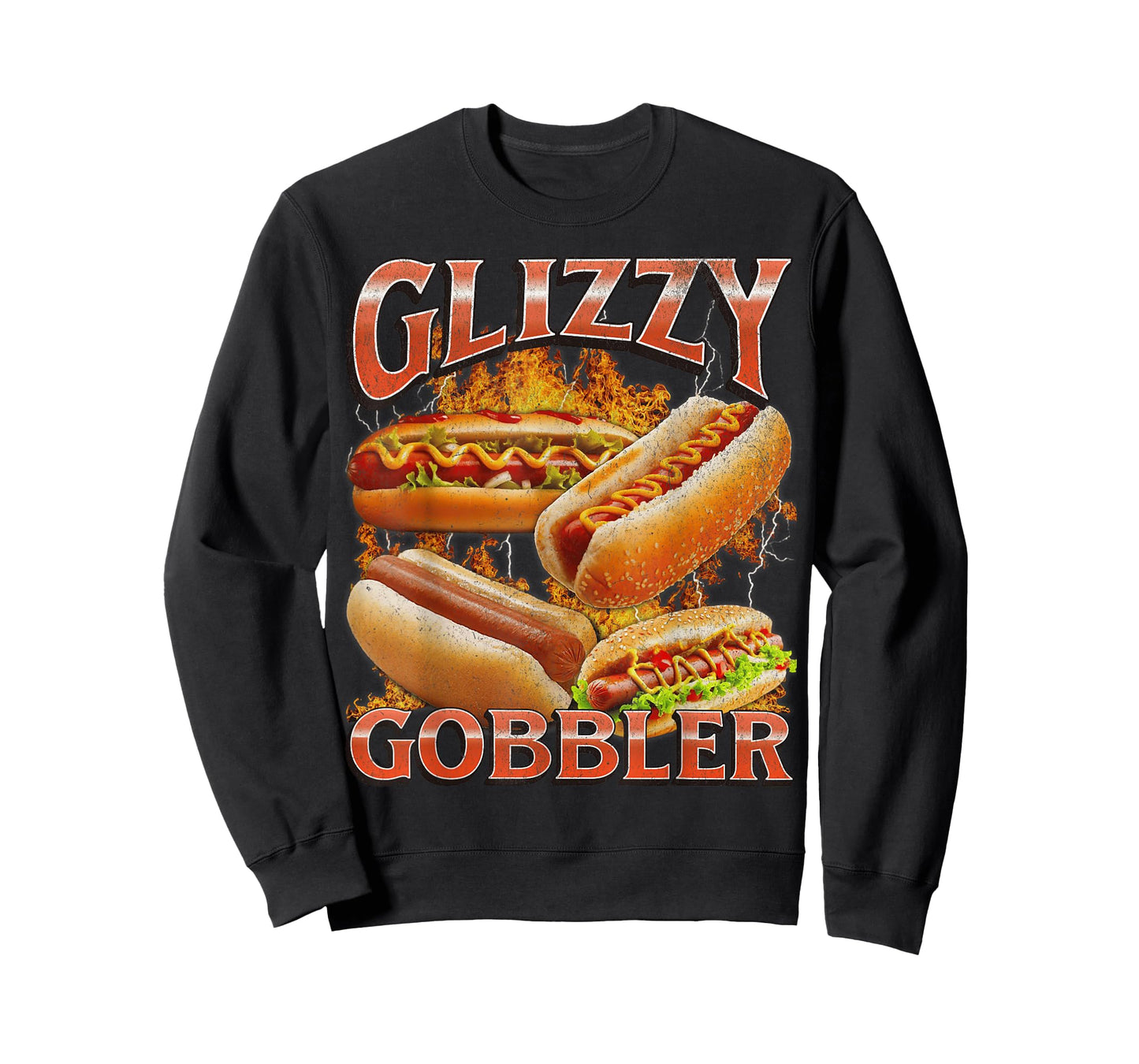 Glizzy Gobbler Funny Wiener Hot Dog Meme Bootleg Graphic T-Shirt for Men Women