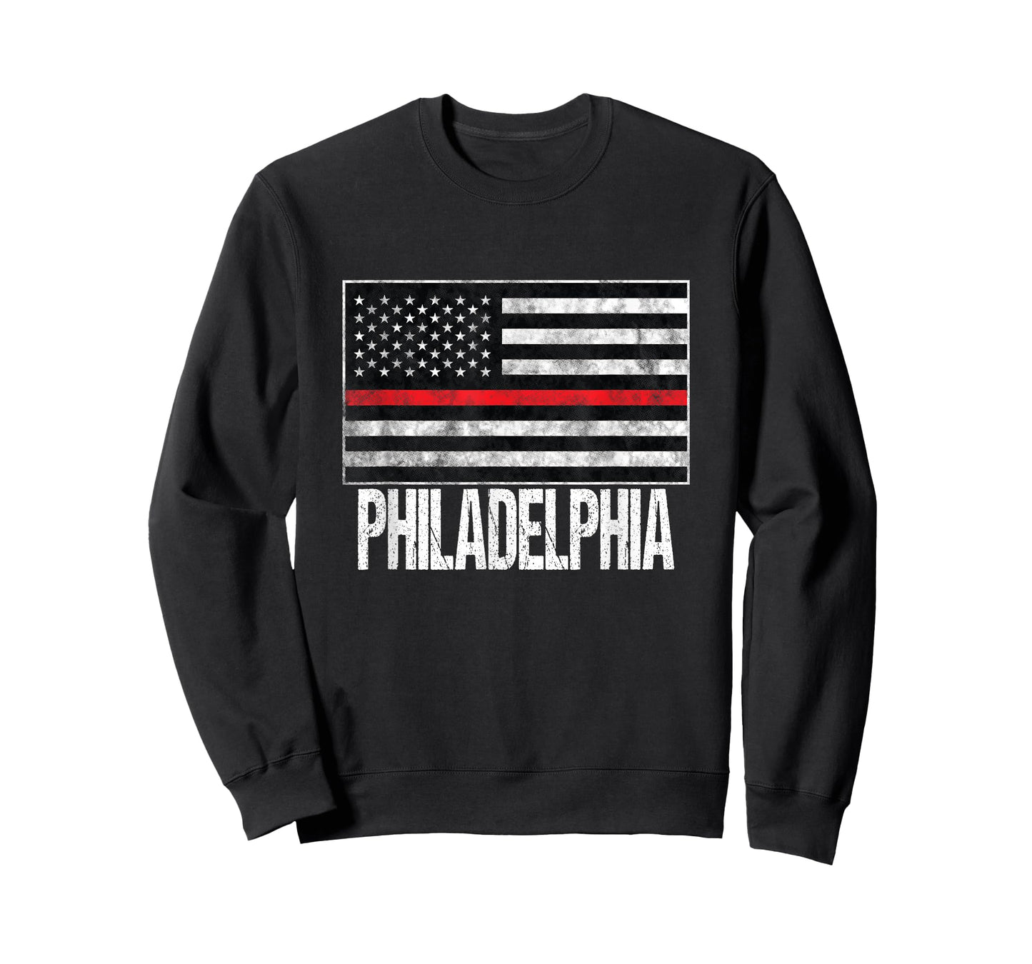 Thin Red LIne American Flag TShirt Philadelphia Firefighters T-Shirt for Women Kids Men