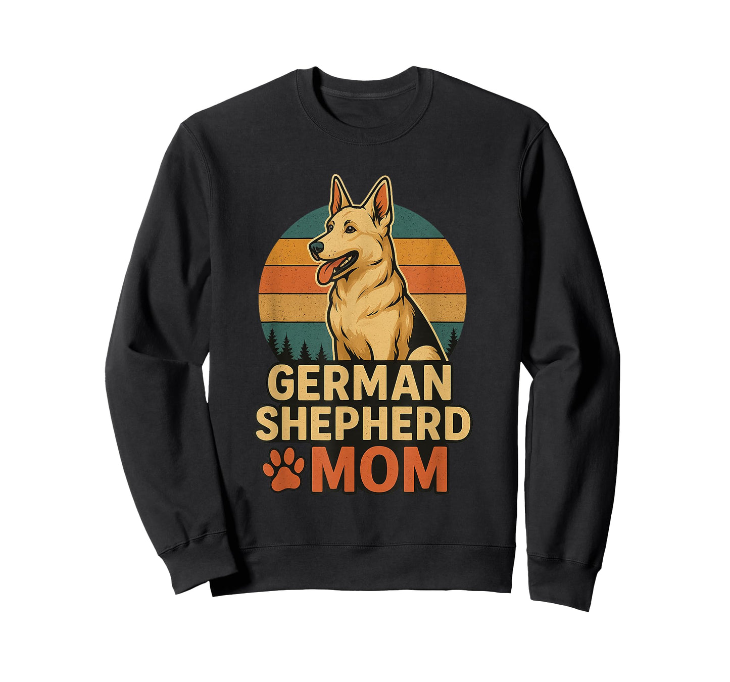 German Shepherd Mom Retro Vintage Dog Lover T-Shirt