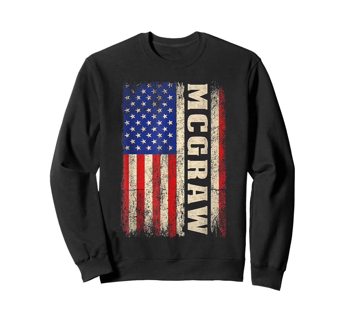 McGraw Last Name Shirt McGraw Name American Flag T-Shirt
