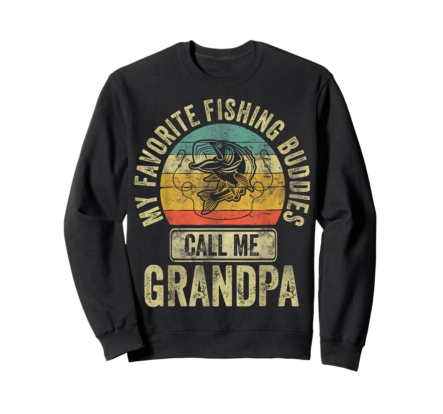 My Favorite Fishing Buddies Call Me Grandpa Shirt Fisherman T-Shirt