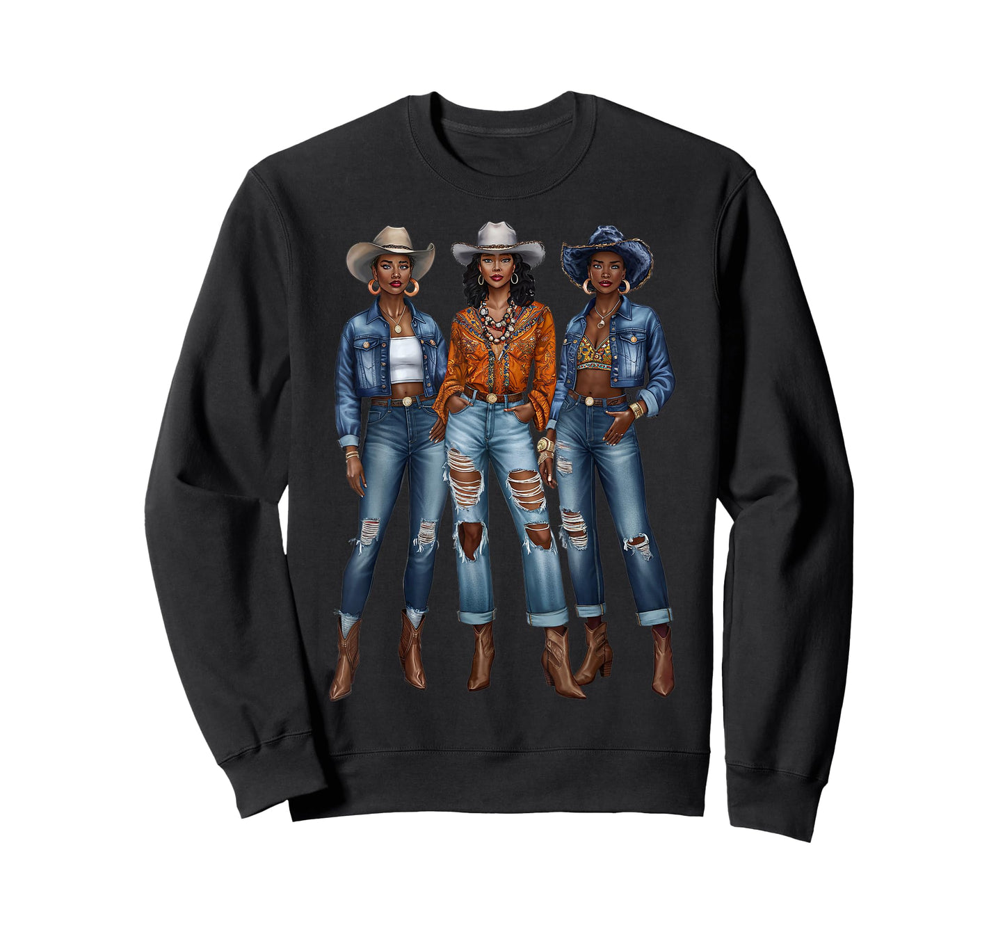 Black Cowgirl Vibes Melanin Black History Texas T-Shirt