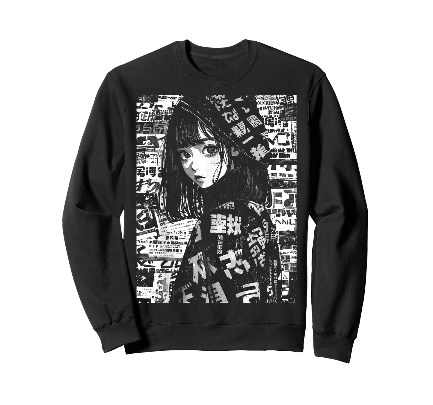 80s 90s Anime Manga Girl Kawaii Grunge Streetwear Harajuku T-Shirt