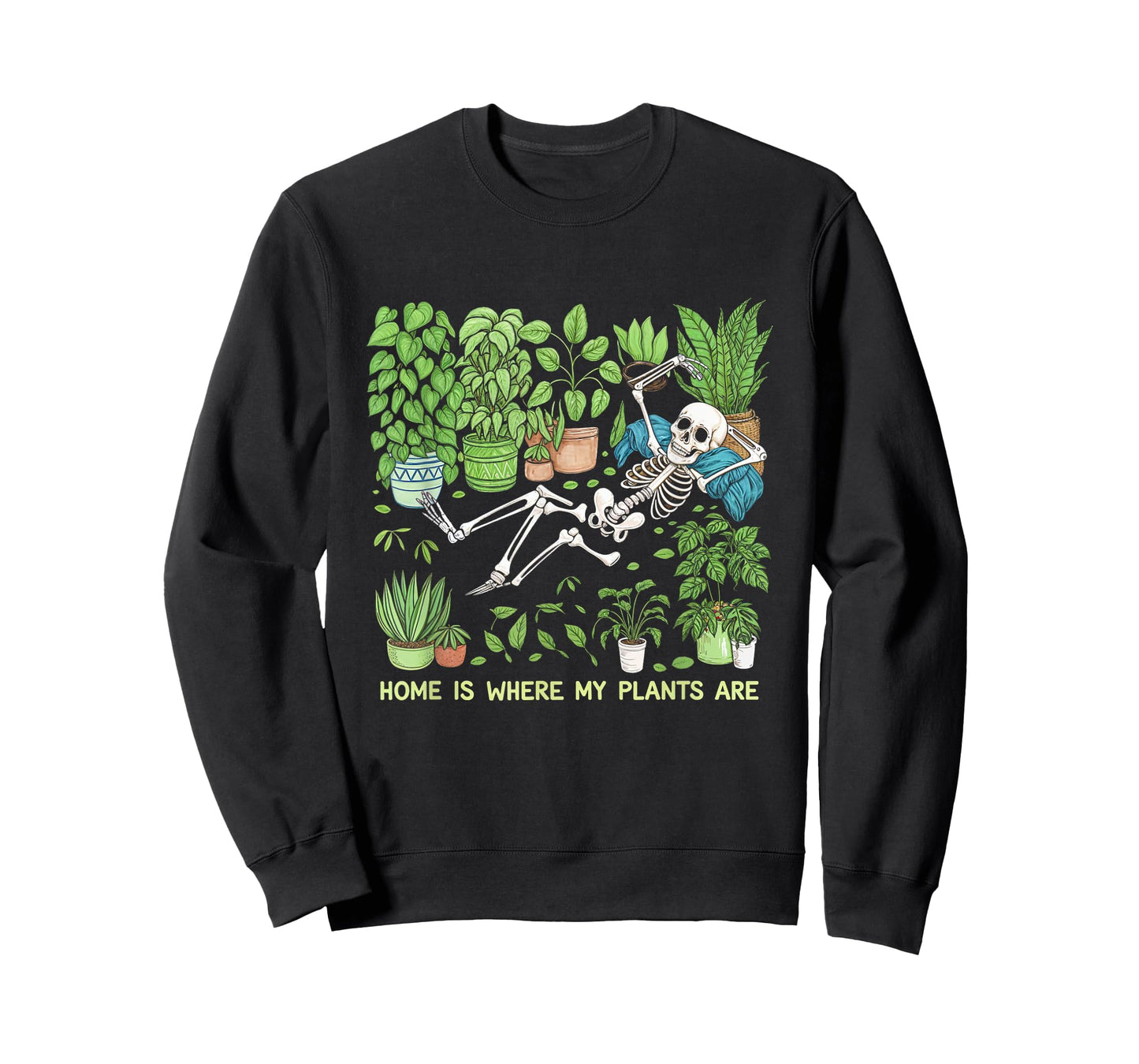 Where My Plants Are Skeleton Plant Lover T-Shirt