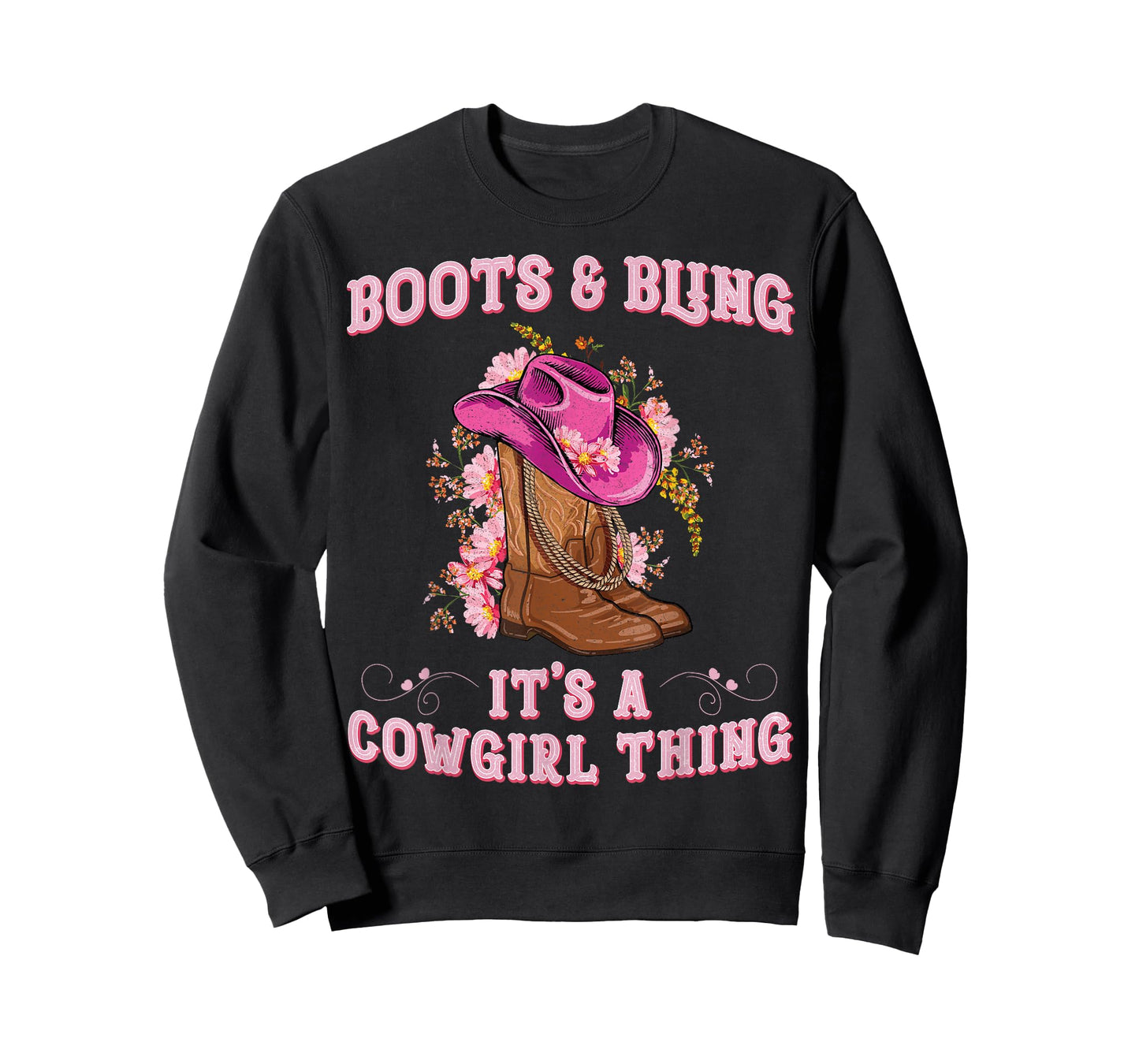 Boots and Bling its a Cowgirl Thing Cute Love Country Girls T-Shirt