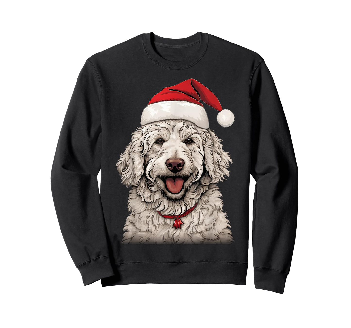 Goldendoodle Santa Claus Hat Christmas Party Xmas Pajama T-Shirt