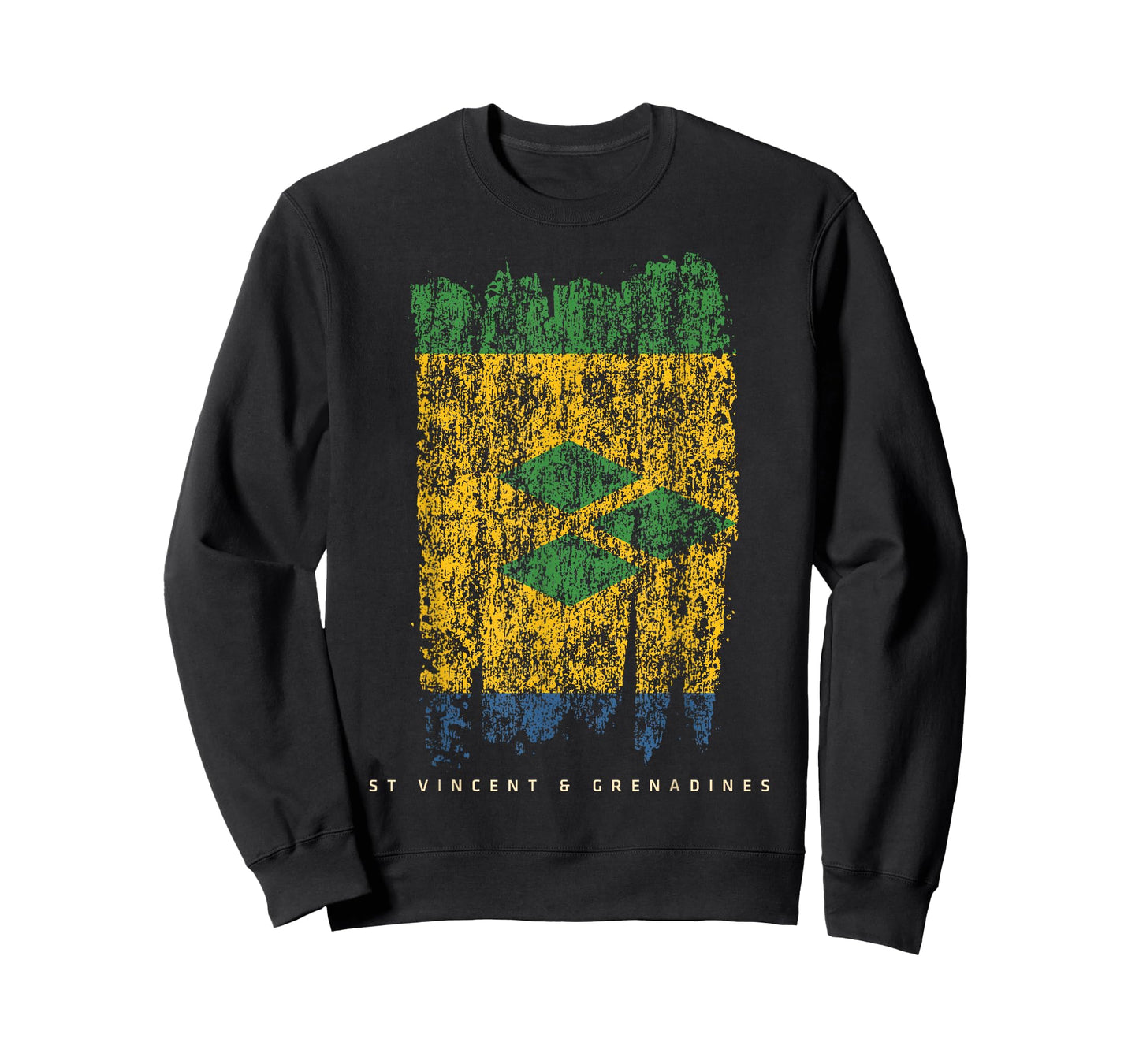 Vintage St. Vincent & Grenadines Flag Retro Saint Vincentian T-Shirt