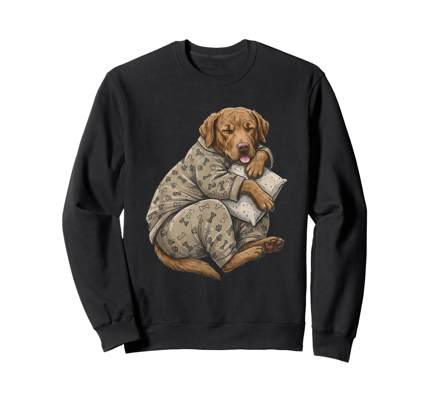 Funny Sleepy Chesapeake Bay Retriever Pajama Men Women Kids T-Shirt
