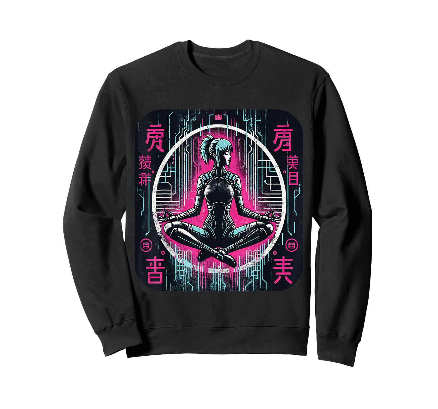 Woman Manga Futuristic Cyberpunk Aesthetic T-Shirt