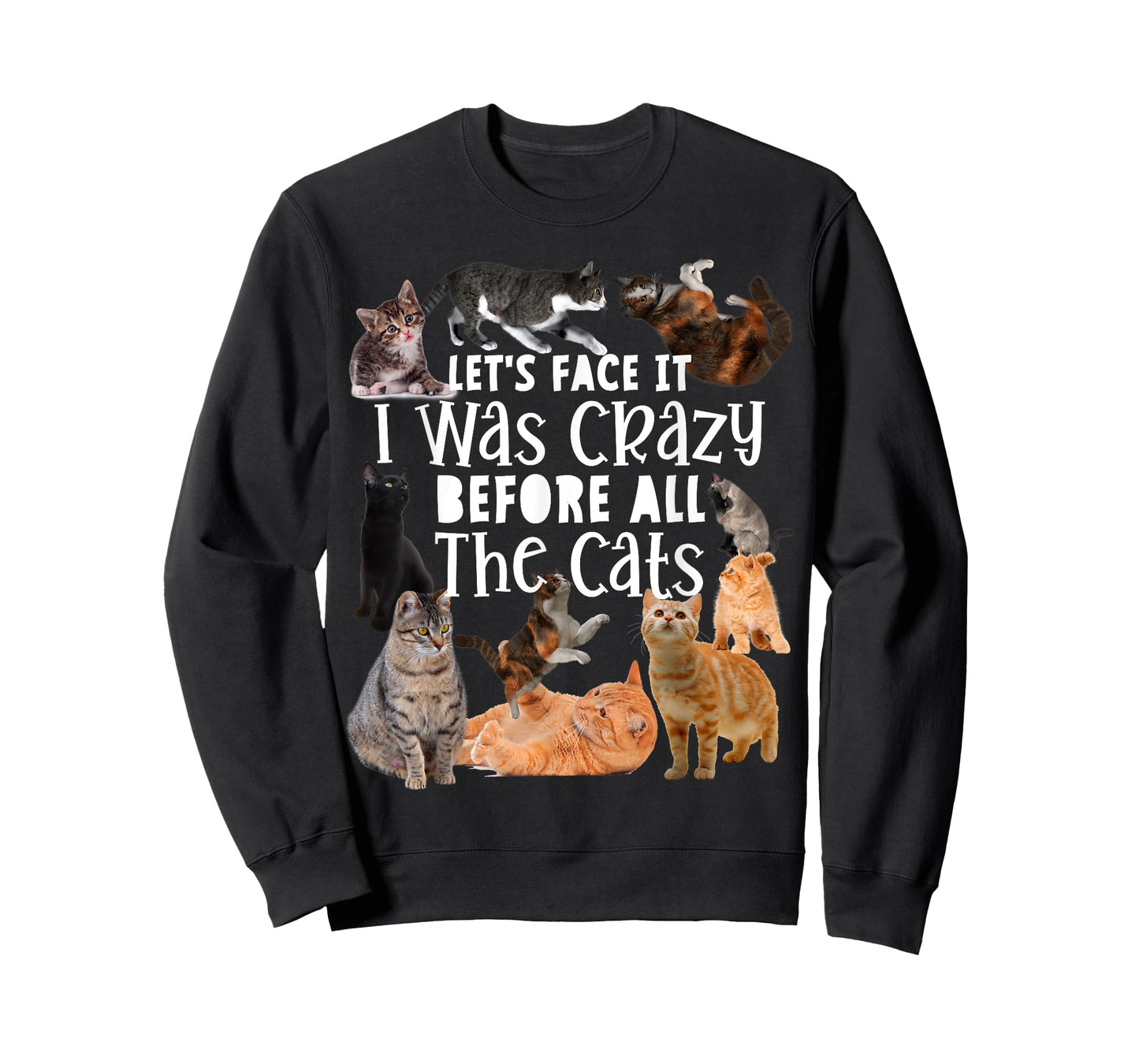 Let's Face It I Was Crazy Before The Cats Funny Gift T-Shirt