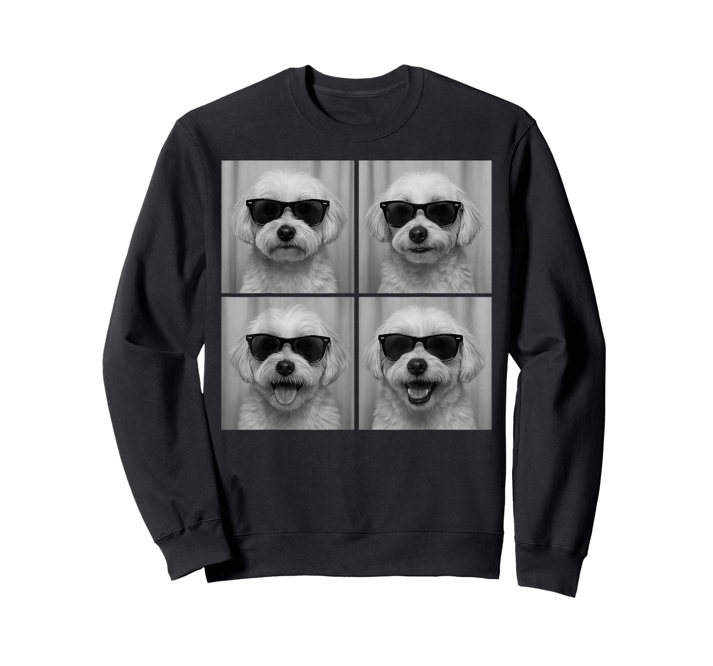 Funny Maltese Dog Lover Cute Maltese Photo Booth T-Shirt