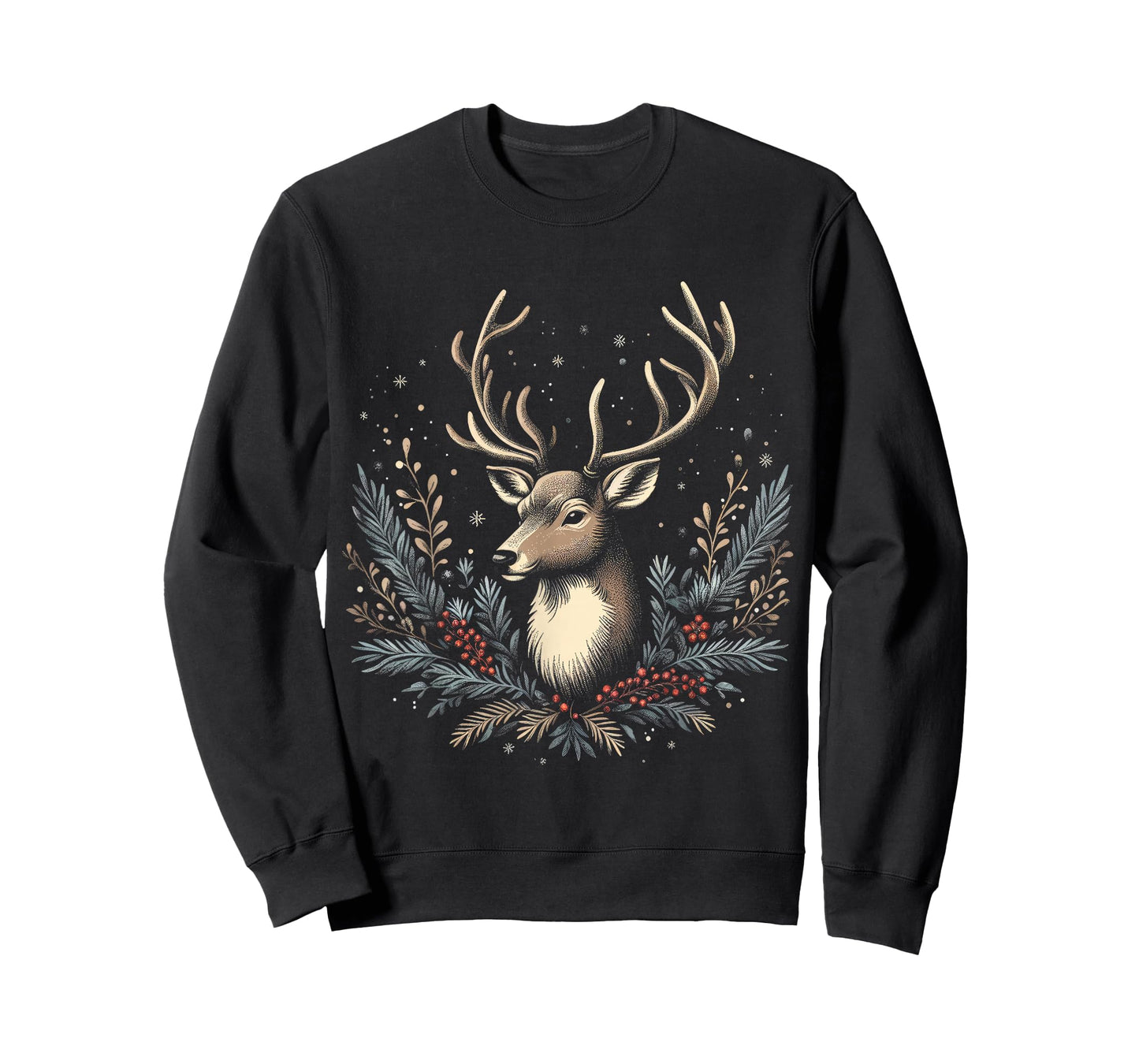 Christmas Reindeer Merry Christmas Xmas Morning Holiday T-Shirt