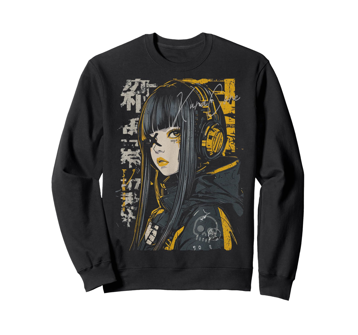 Japanese Streetwear Cyberpunk Y2K Techwear Retro Manga Anime T-Shirt