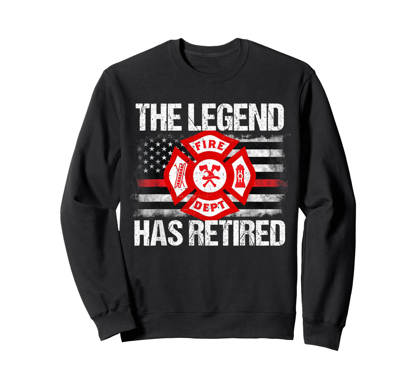 The Legend Has Retired Firefighter Retirement Party Gift T-Shirt