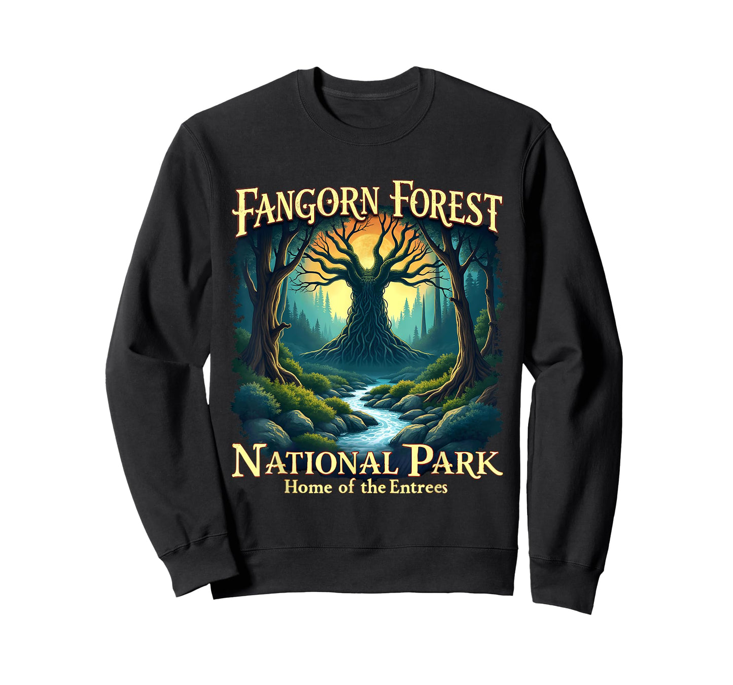 Vintage Fangorn Forest National Park Home Entrees T-Shirt
