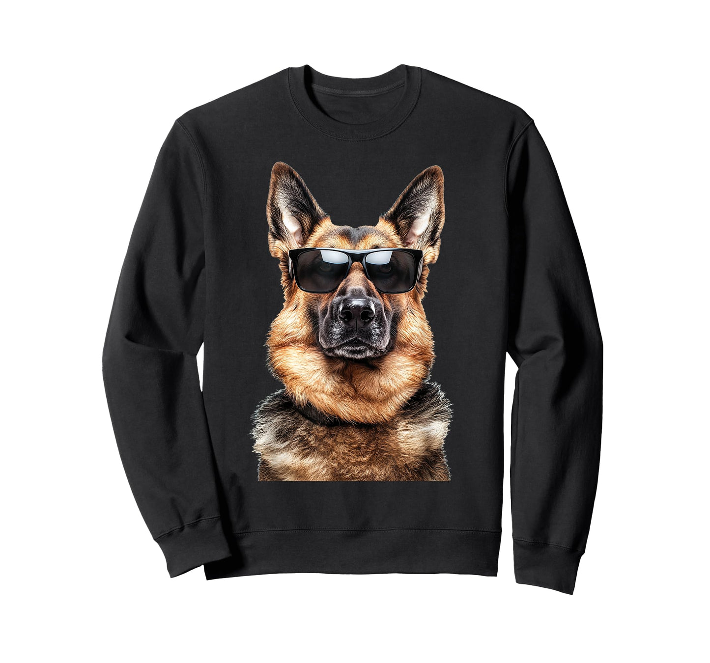 German Shepherd Dog Doggy wearing Sunglasses Funny Graphic T-Shirt