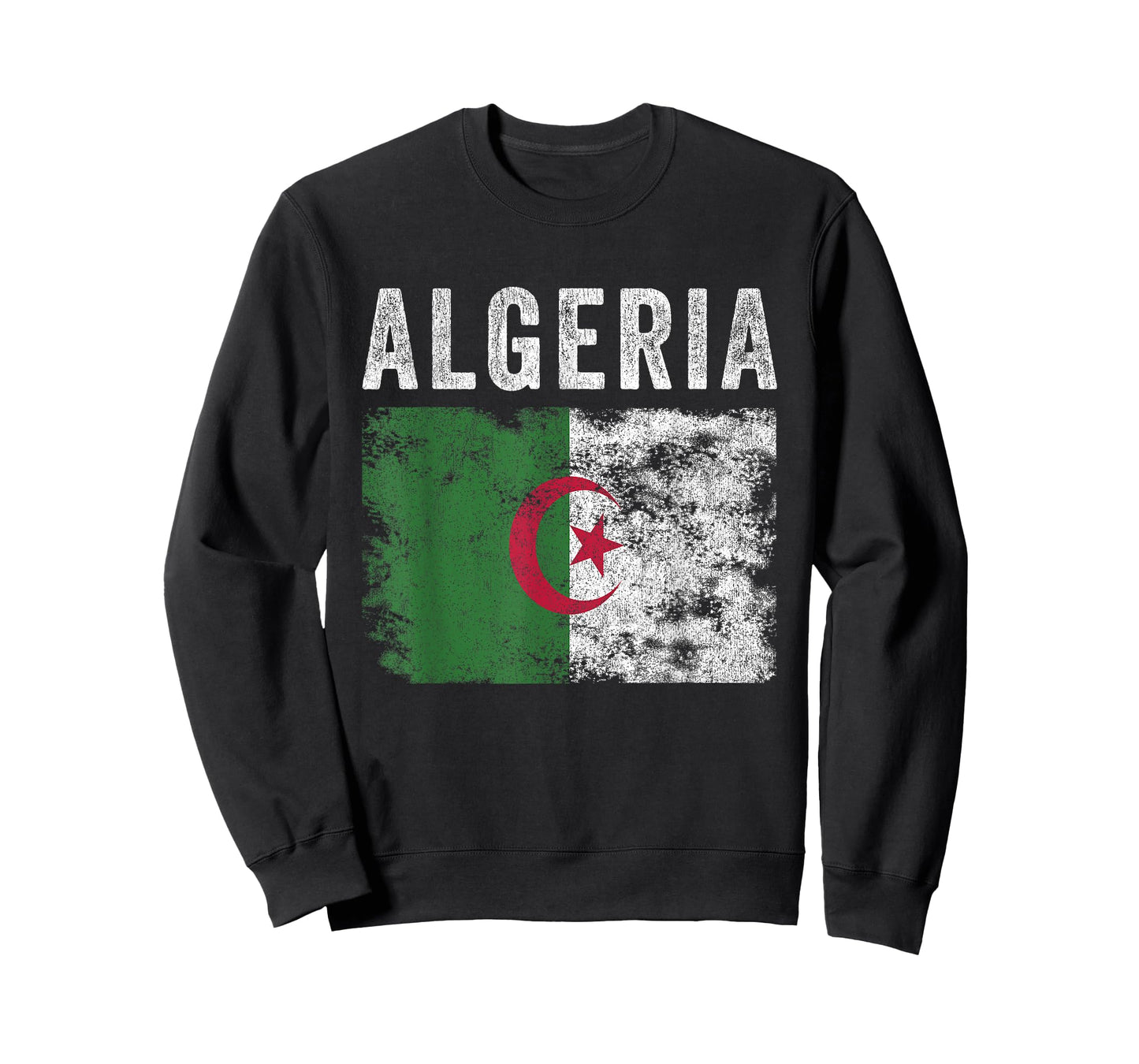 Algeria Flag Distressed - Men Women Kids - Algerian Flag T-Shirt