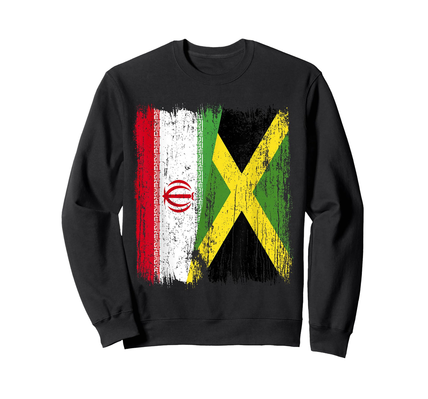 Iran Jamaica Half Flag Iranian Jamaican Heritage T-Shirt