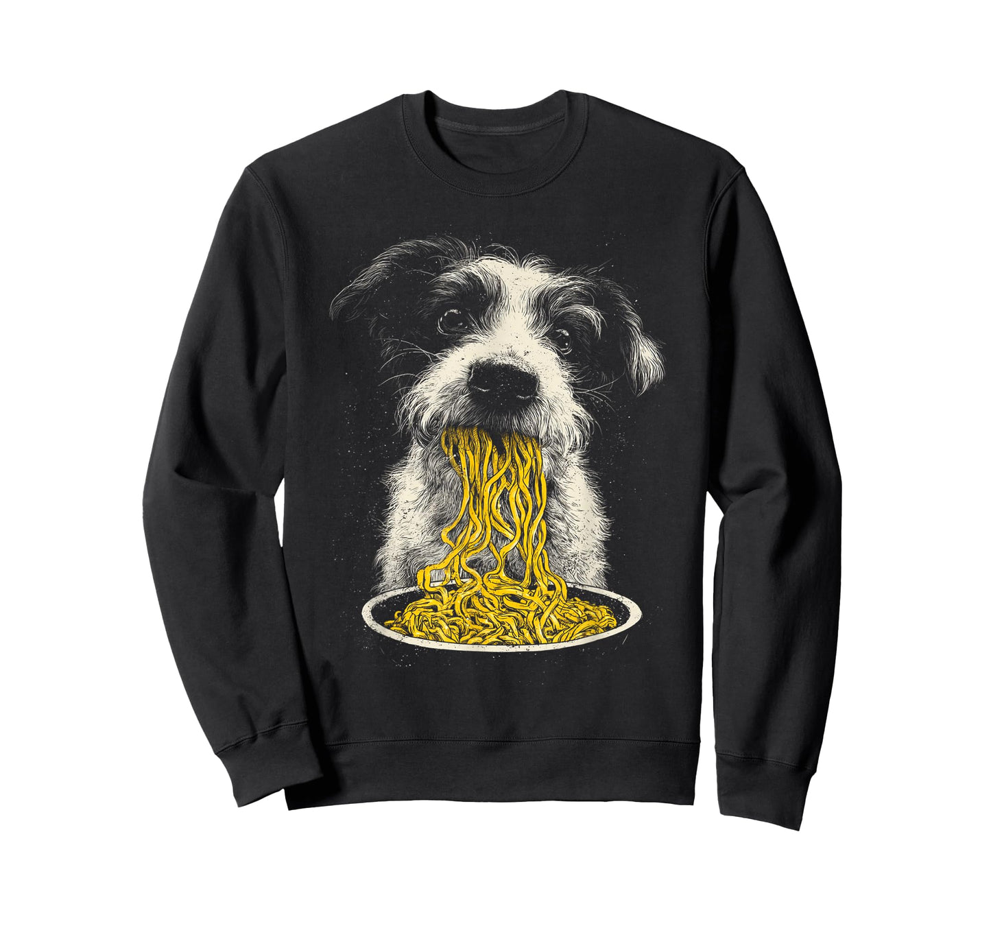 Baby Dog Eating Ramen T-Shirt