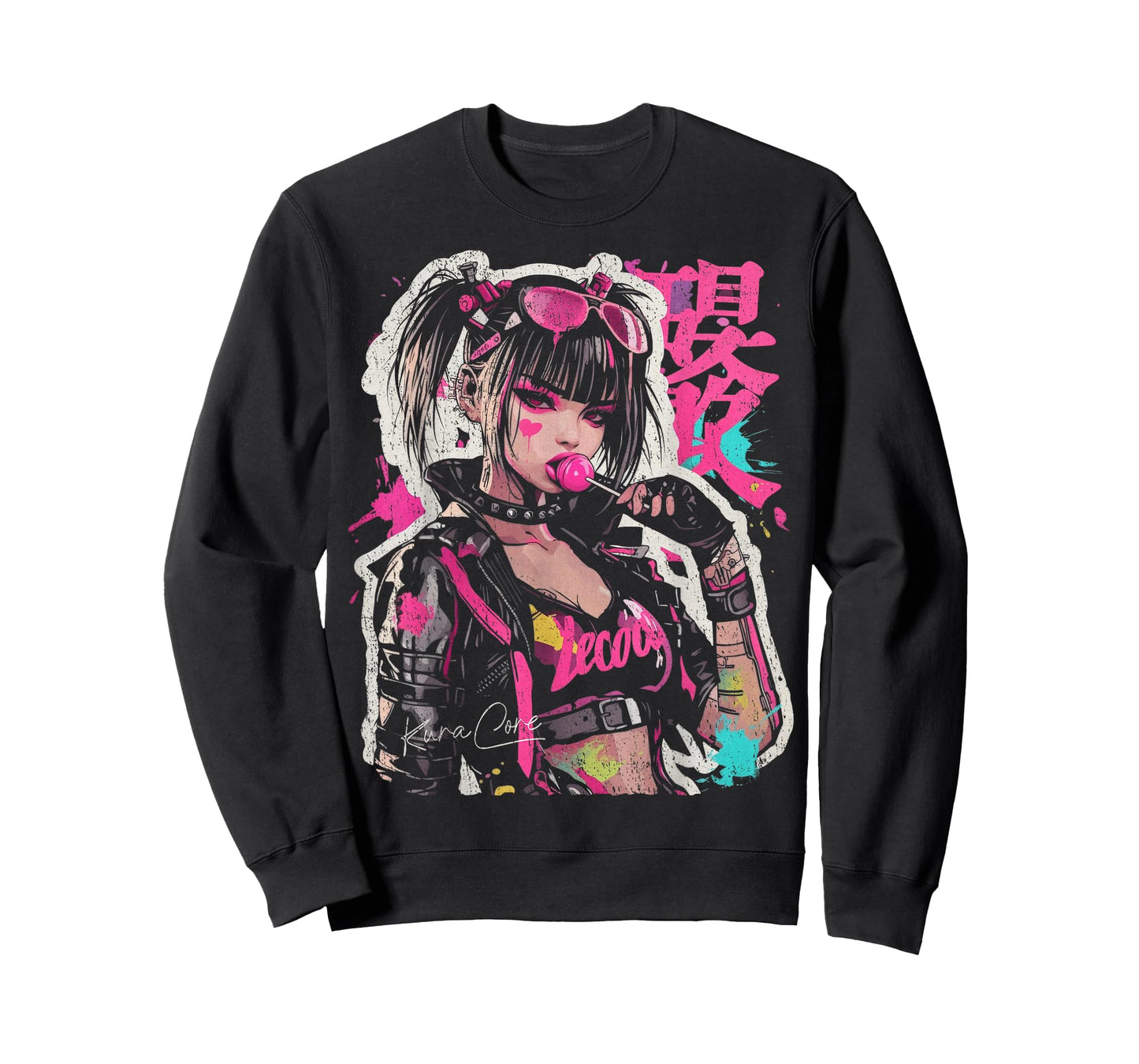 Japanese Streetwear Cyberpunk Y2K Techwear Retro Manga Anime T-Shirt