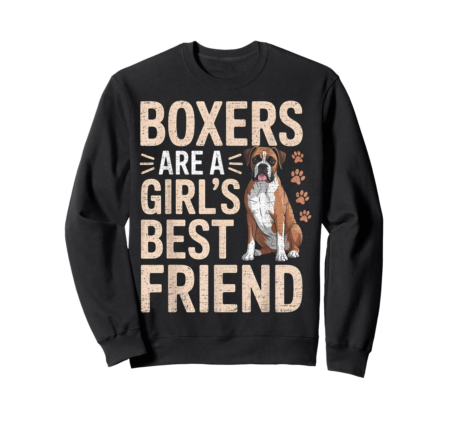 Boxers are A Girls Best Friend Funny Dog Boxer T-Shirt