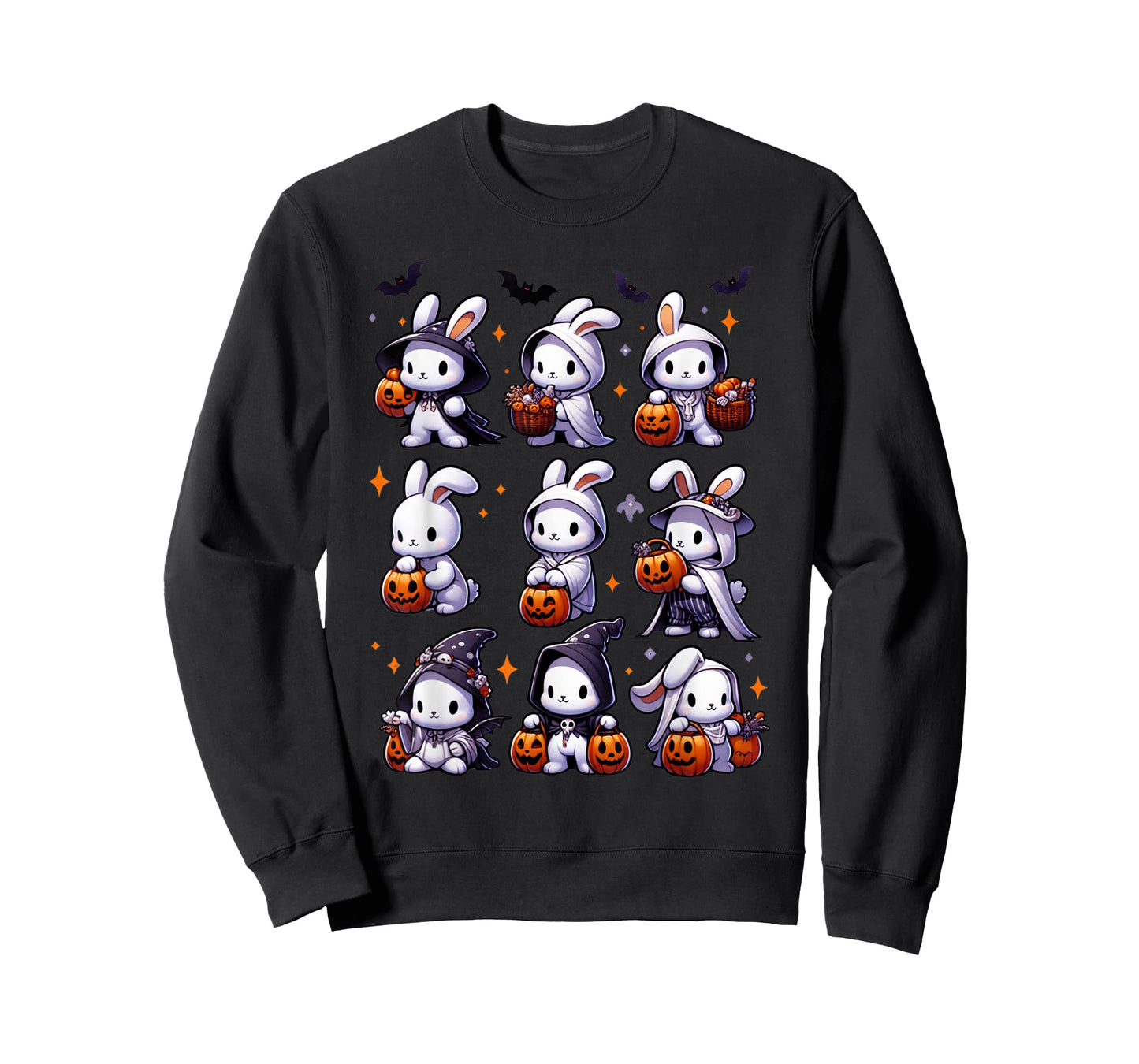 Cute Fall Bunny Ghost Costume Rabbit Lover Halloween T-Shirt