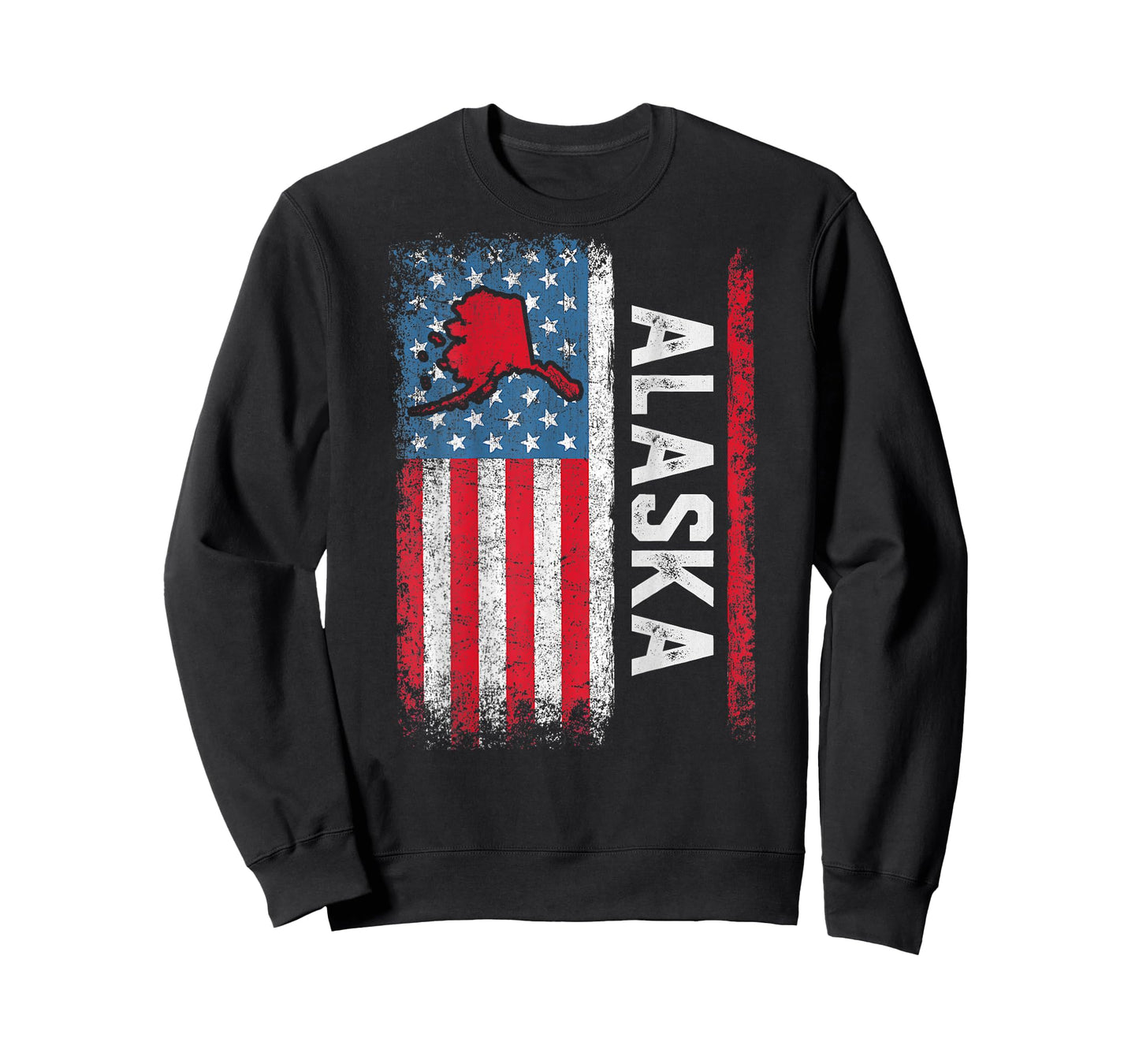Vintage Alaska State USA Flag Shirt Alaska (On Back) T-Shirt