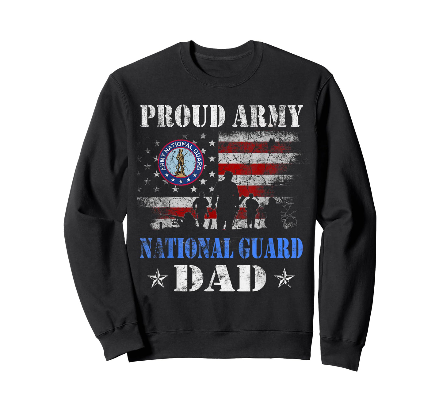 Proud Army National Guard Dad T shirt Veterans Day Gift T-Shirt