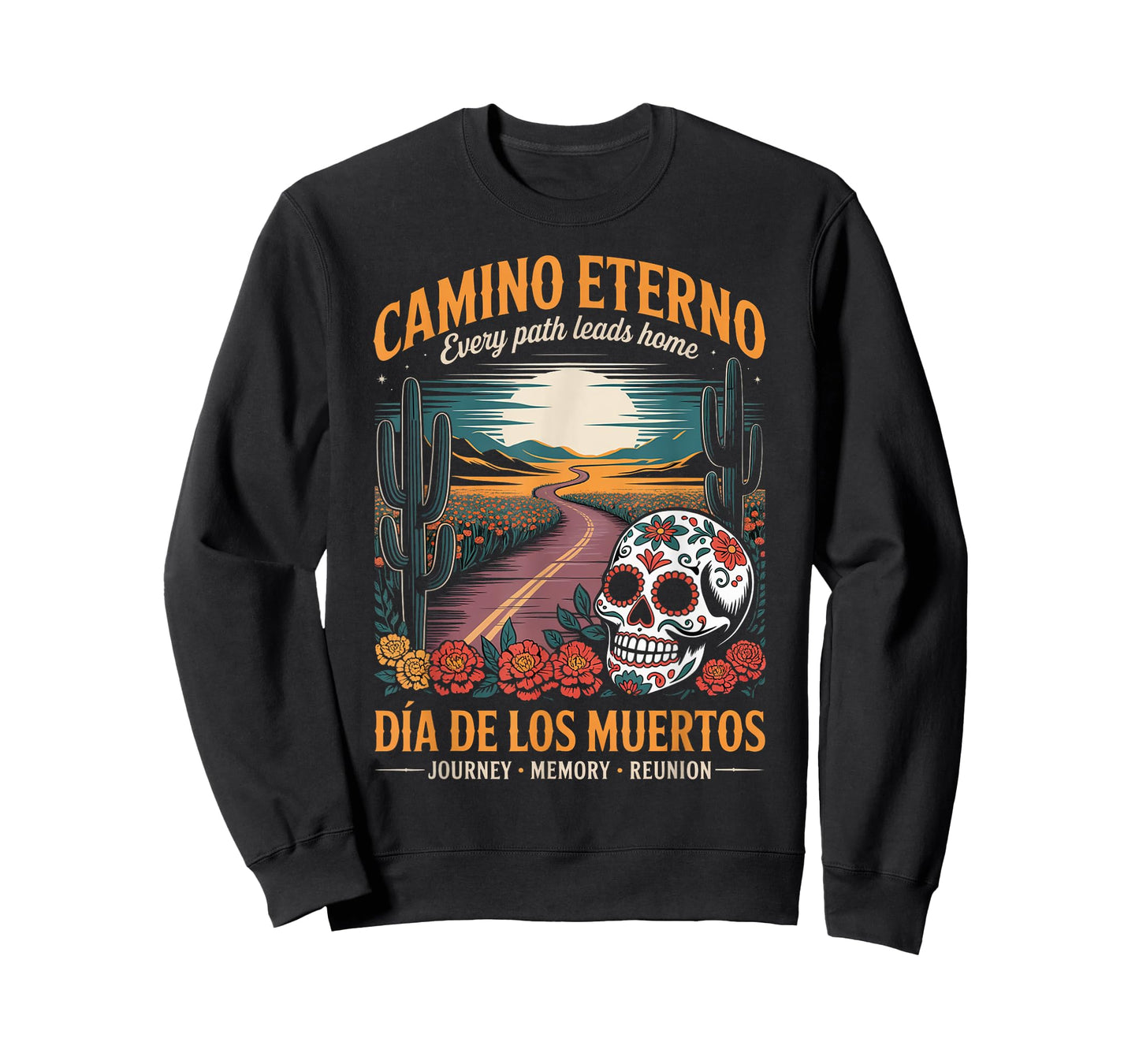 Dia de Los Muertos - Spiritual Road Sugar Skull T-Shirt