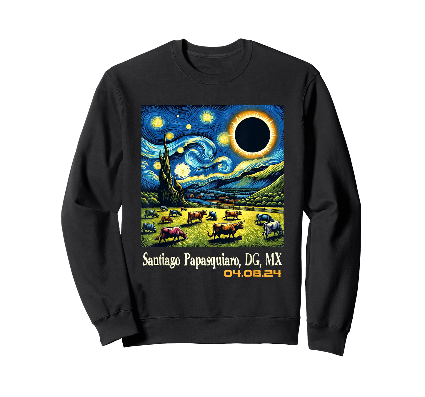 Countryside Solar Eclipse Santiago Papasquiaro Durango T-Shirt