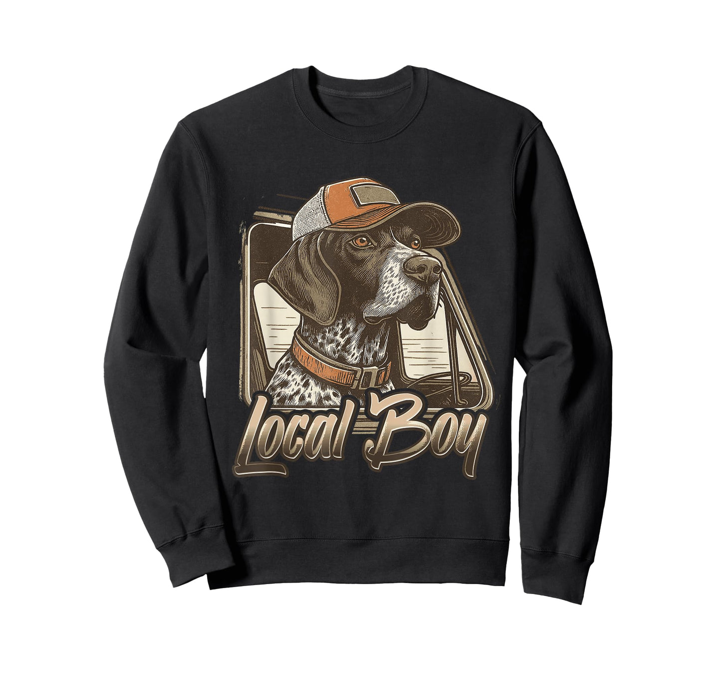 Local Boy Hunting Dog Retro Southern Country Pride Vintage T-Shirt