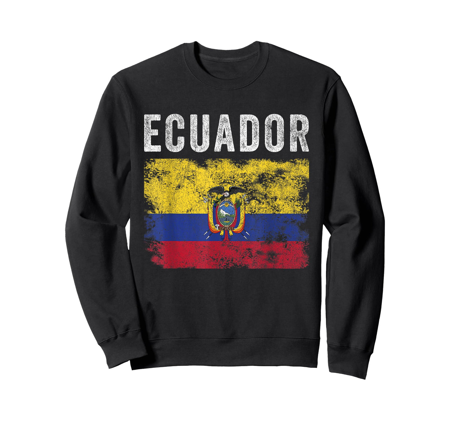 Ecuador Flag Distressed - Men Women Kids - Ecuadorian Flag T-Shirt