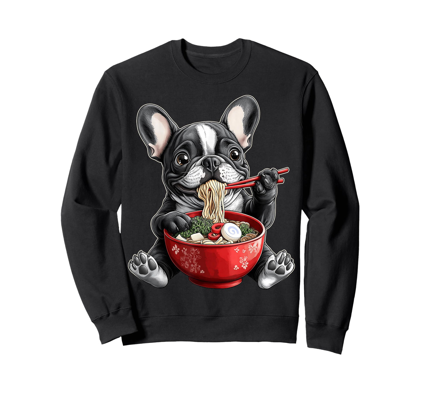 French Bulldog Frenchie Dog Ramen Japanese Noodles T-Shirt