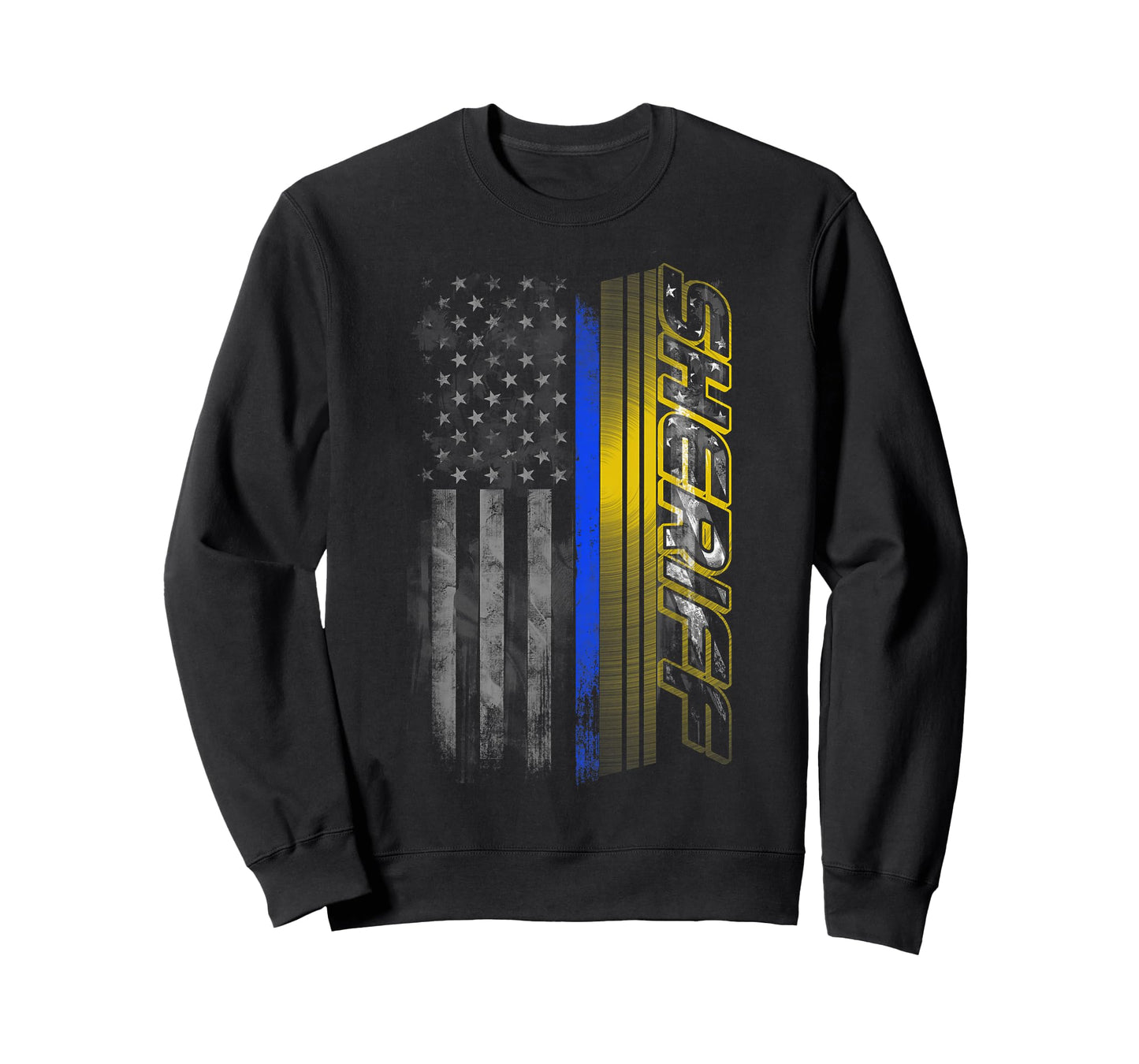 Thin Blue Line Sheriff Flag T-Shirt