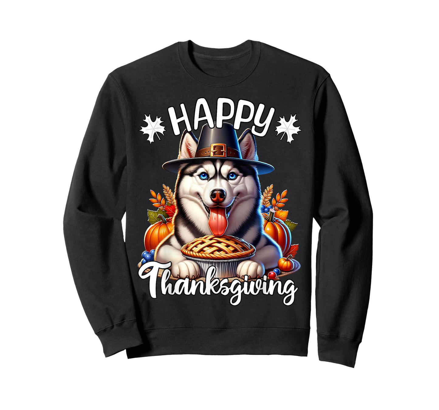 Husky Happy Thanksgiving Husky T-Shirt