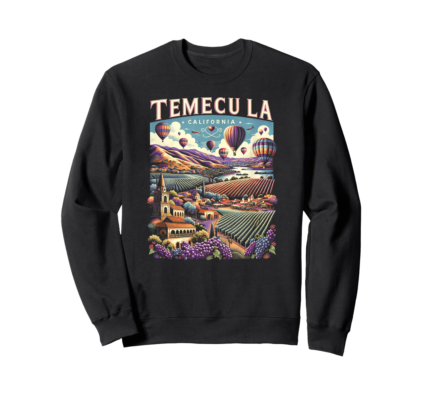 Temecula California Retro Sunset Vintage Inspired T-Shirt