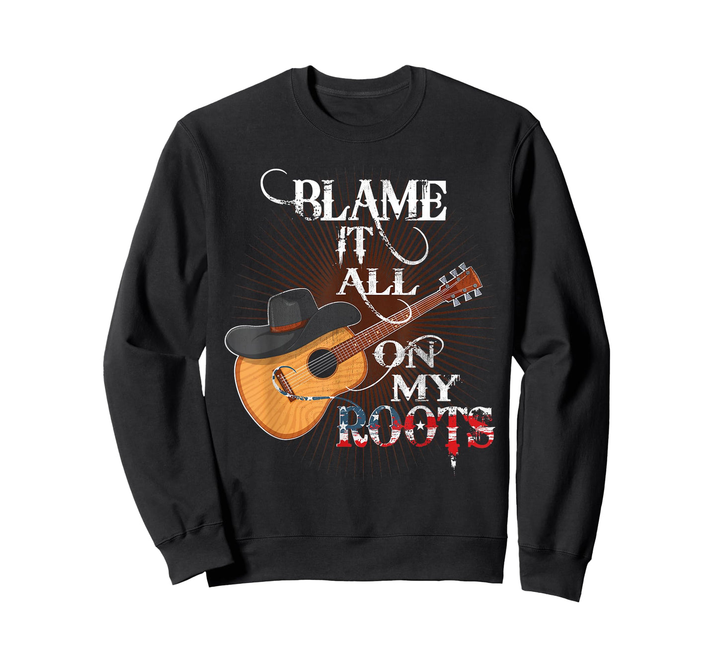 Blame It All On My Roots Shirt Men Country Music Lover T-Shirt
