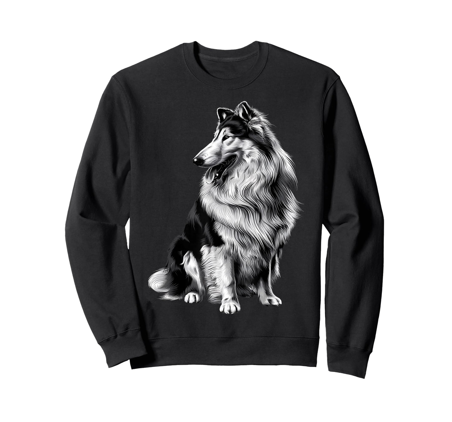 Cute Animal Paw Dog Mom Vintage Pet Lover Funny Rough Collie T-Shirt