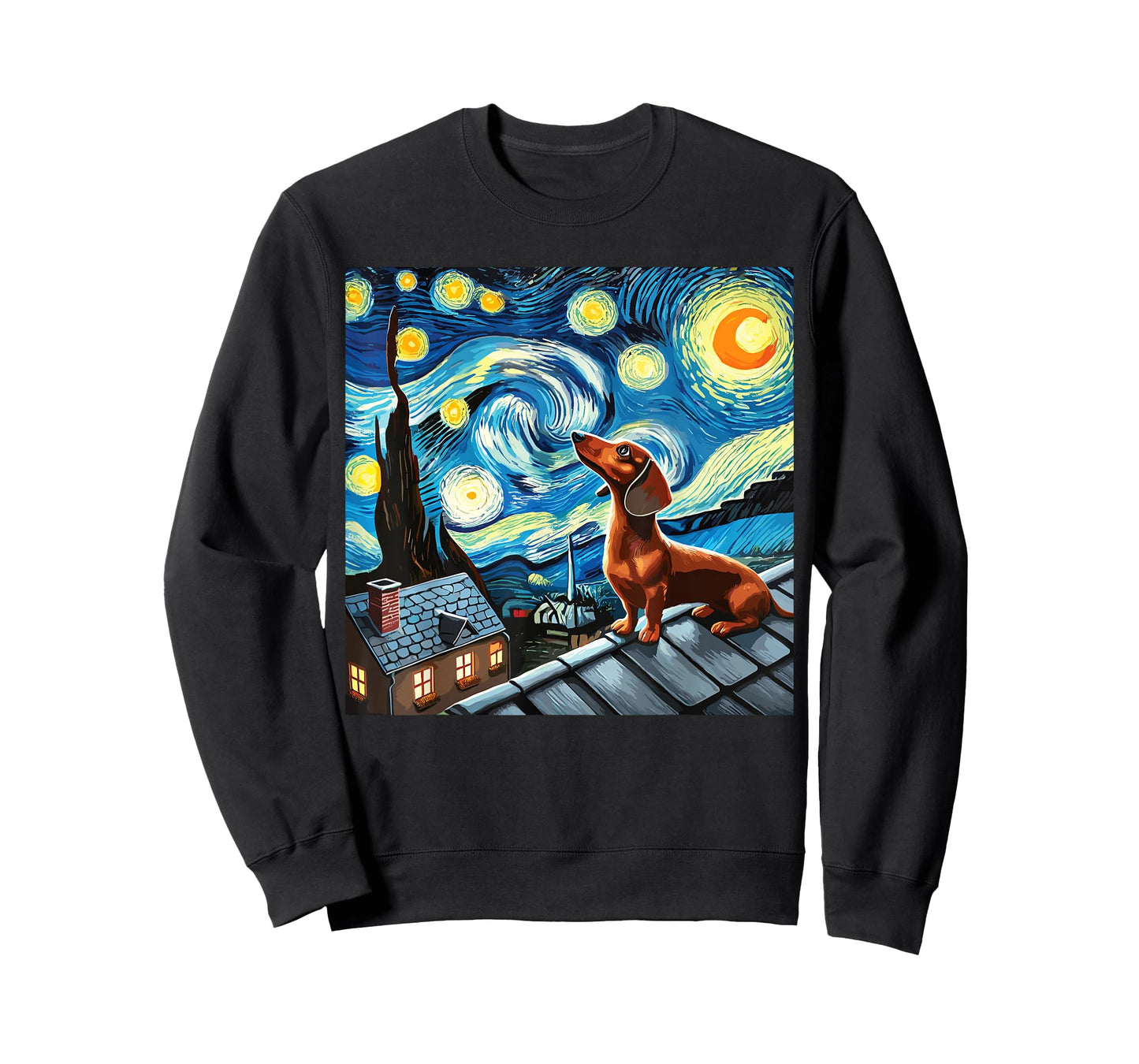 Dachshund Starry Night Sky Dachshund T-Shirt