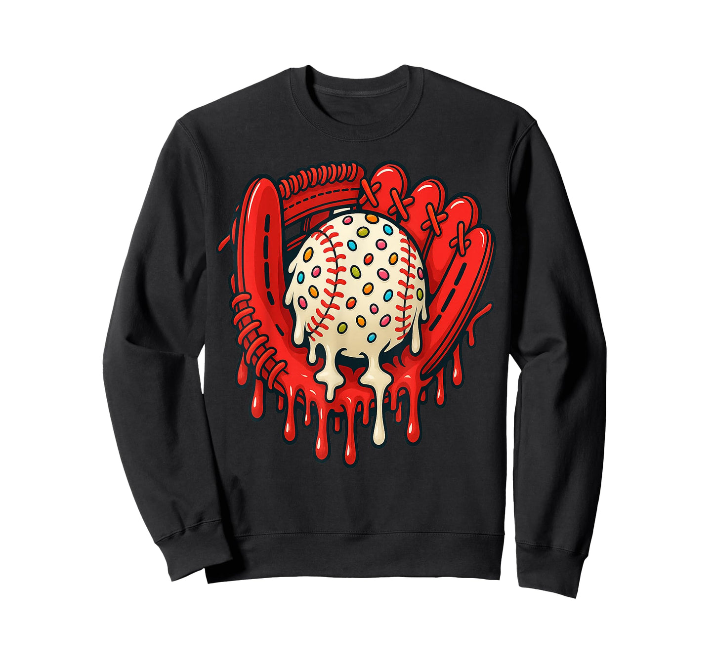 Baseball Drip Team for Boys Ice Cream Cool T-Shirt