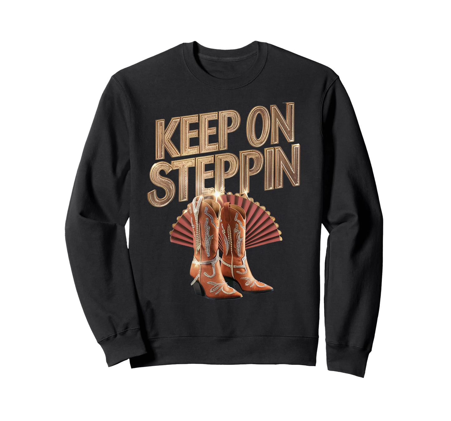 Keep On Steppin Funny Cowgirl Boots On The Ground Rodeo T-Shirt