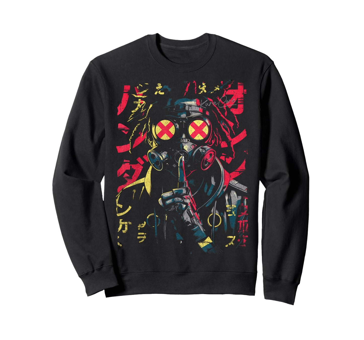 Japanese Streetwear Afro Cyberpunk Y2K Techwear Manga Anime T-Shirt