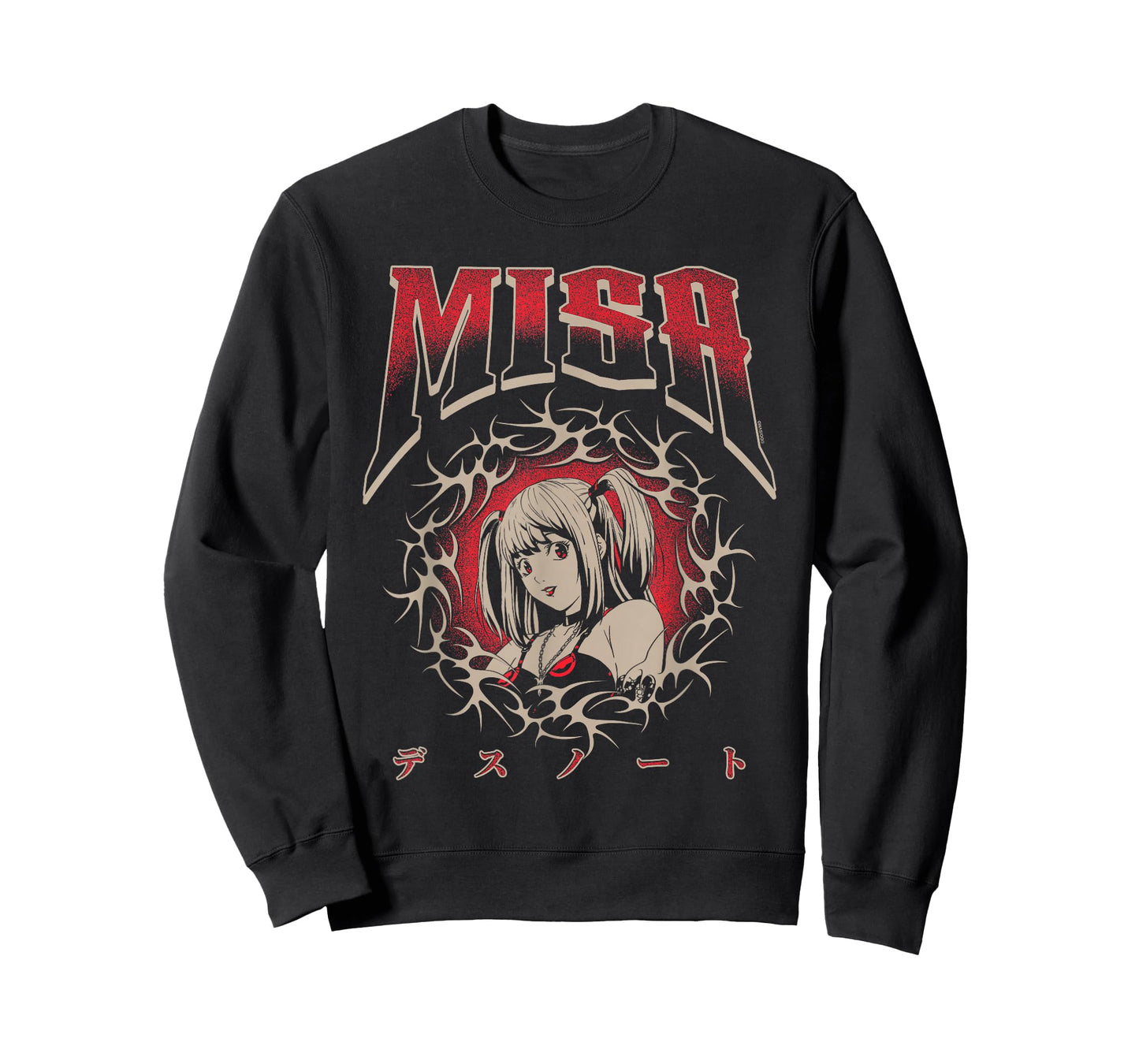 Death Note Misa NuMetal Y2K Cybersigil Portrait Anime T-Shirt