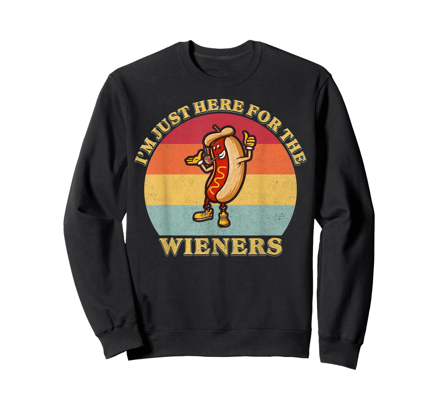 Im Just Here for The Weiners 4th of July Funny Hot Dog Gifts T-Shirt