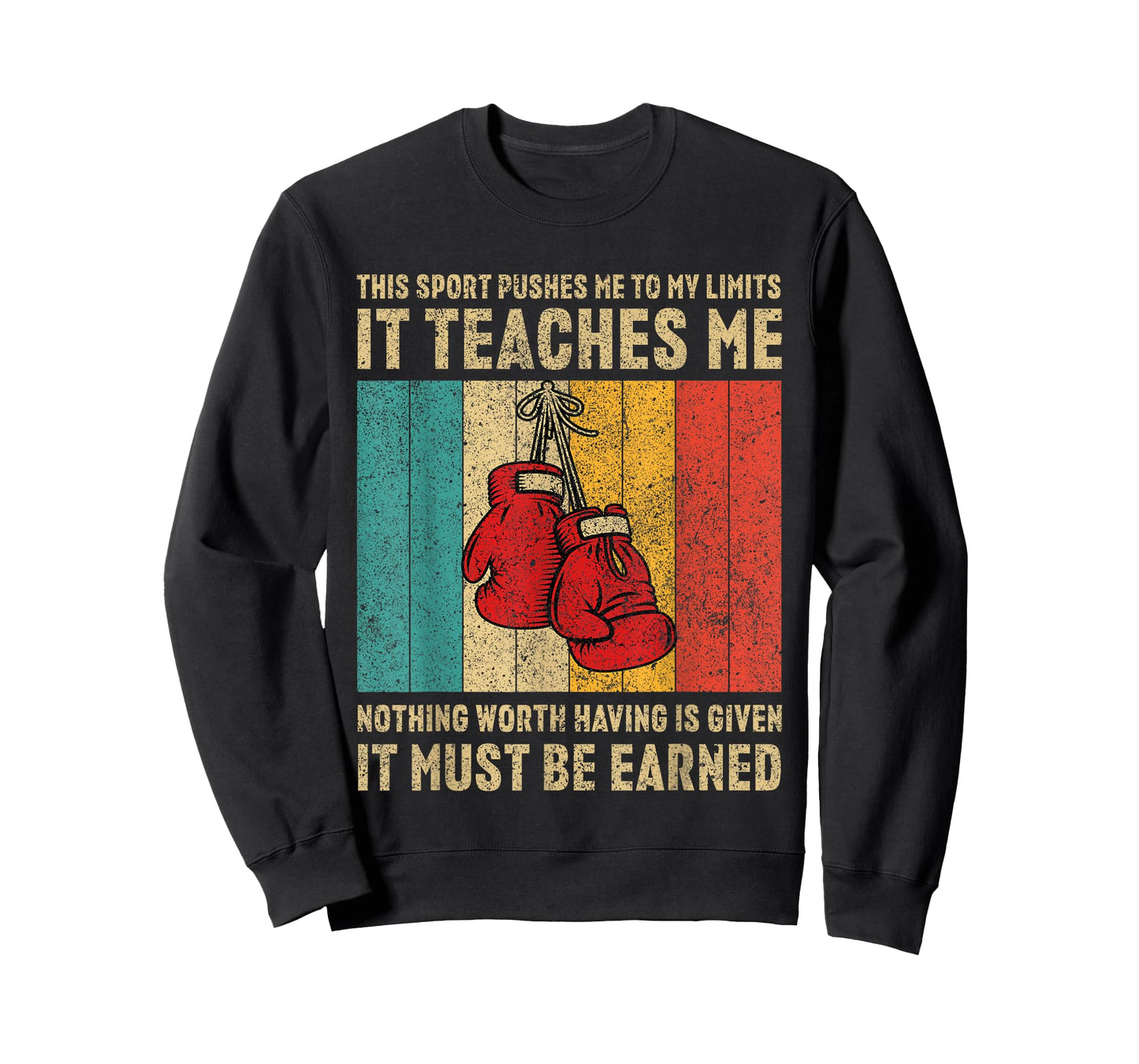 Never Underestimate A Grandpa With Boxing Gloves Boxing T-Shirt