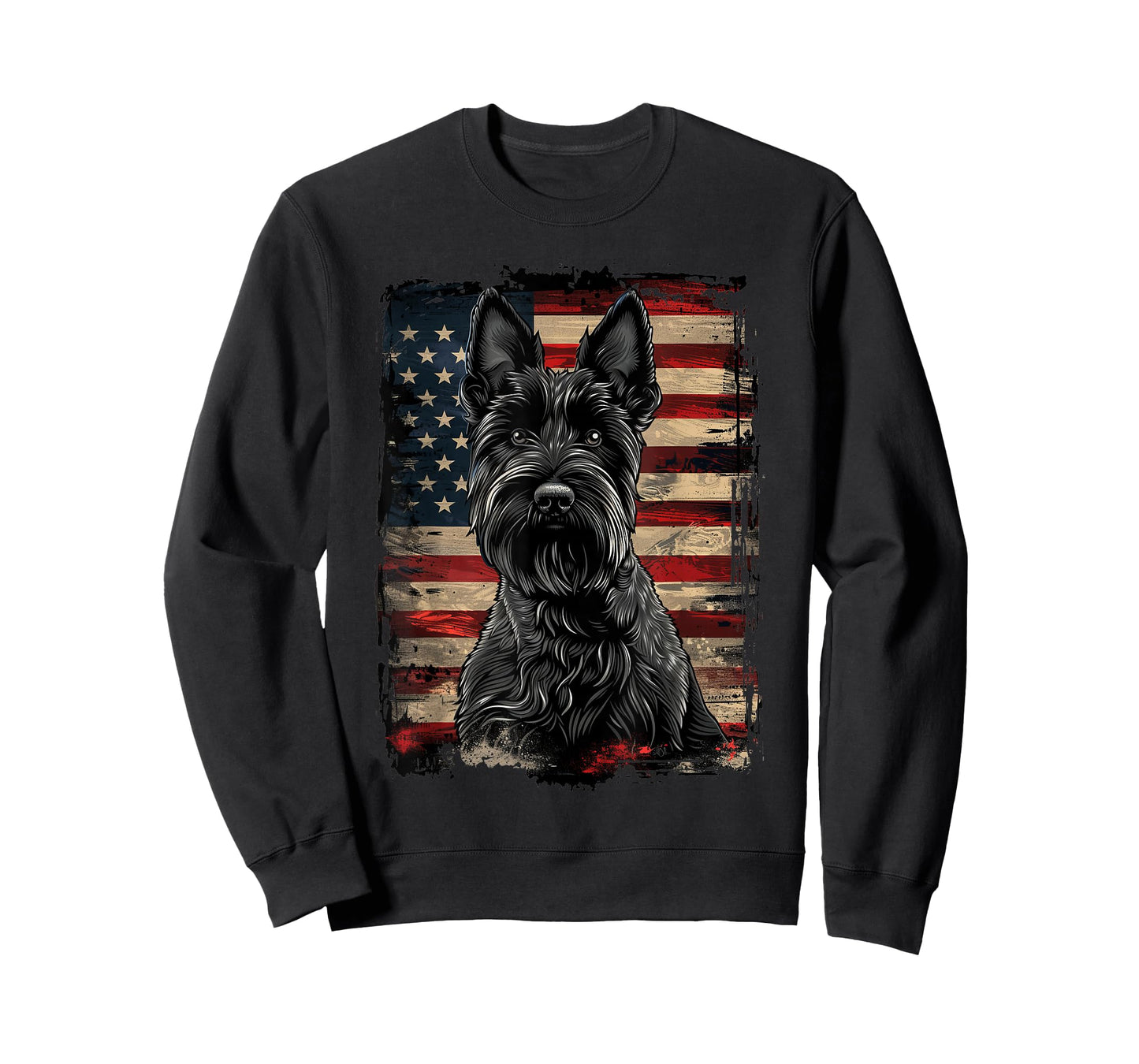 Scottish Terrier American Flag T-Shirt