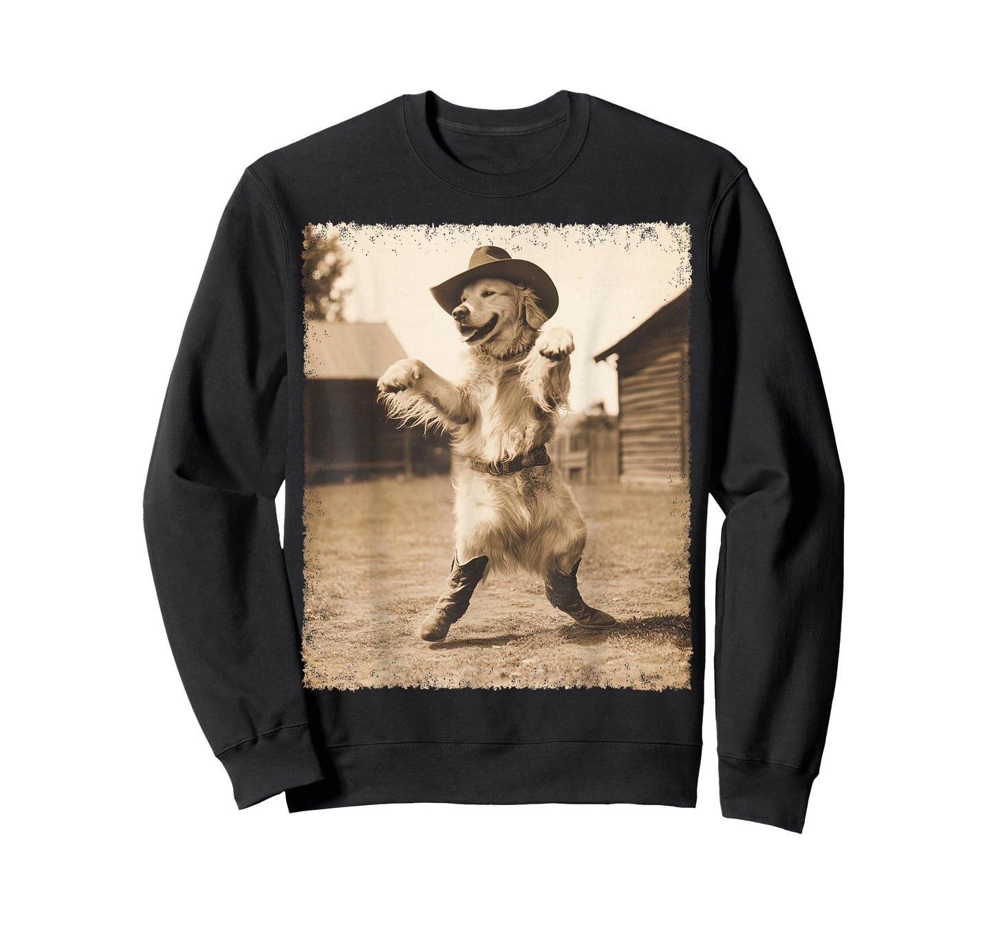 Golden Retriever Funny Cowboy T-Shirt