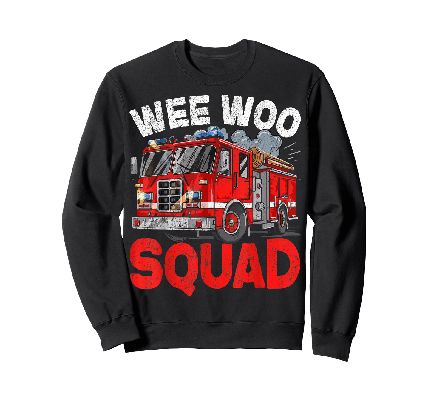 Wee Woo Squad Funny Firefighter Fire Truck Fireman Men Women T-Shirt